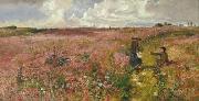 John Samuel Raven Study for landscape with flowering oil painting